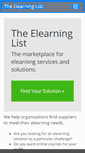 Mobile Screenshot of elearninglist.com